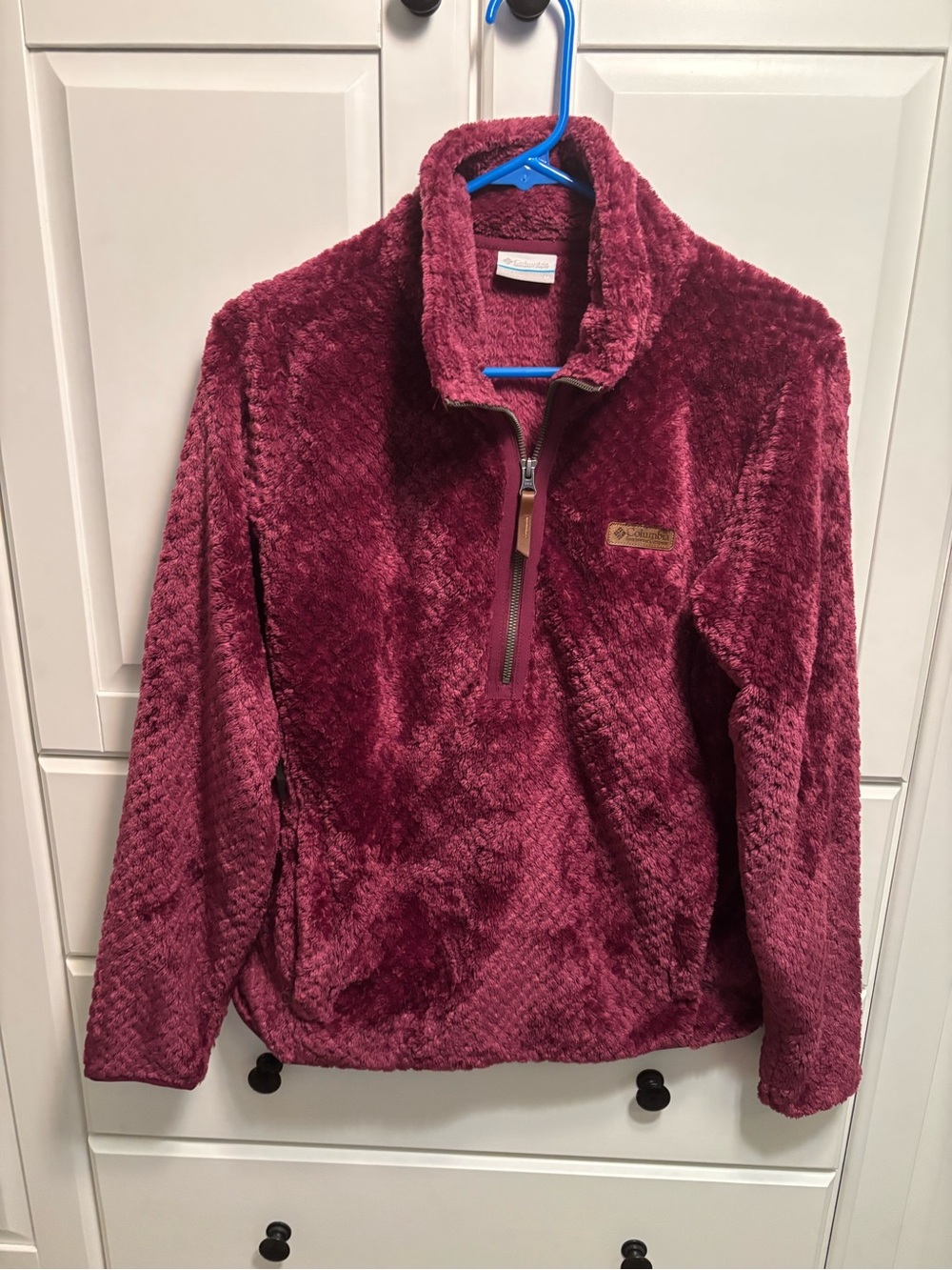 Columbia Plush Quarter-Zip Fleece in Berry